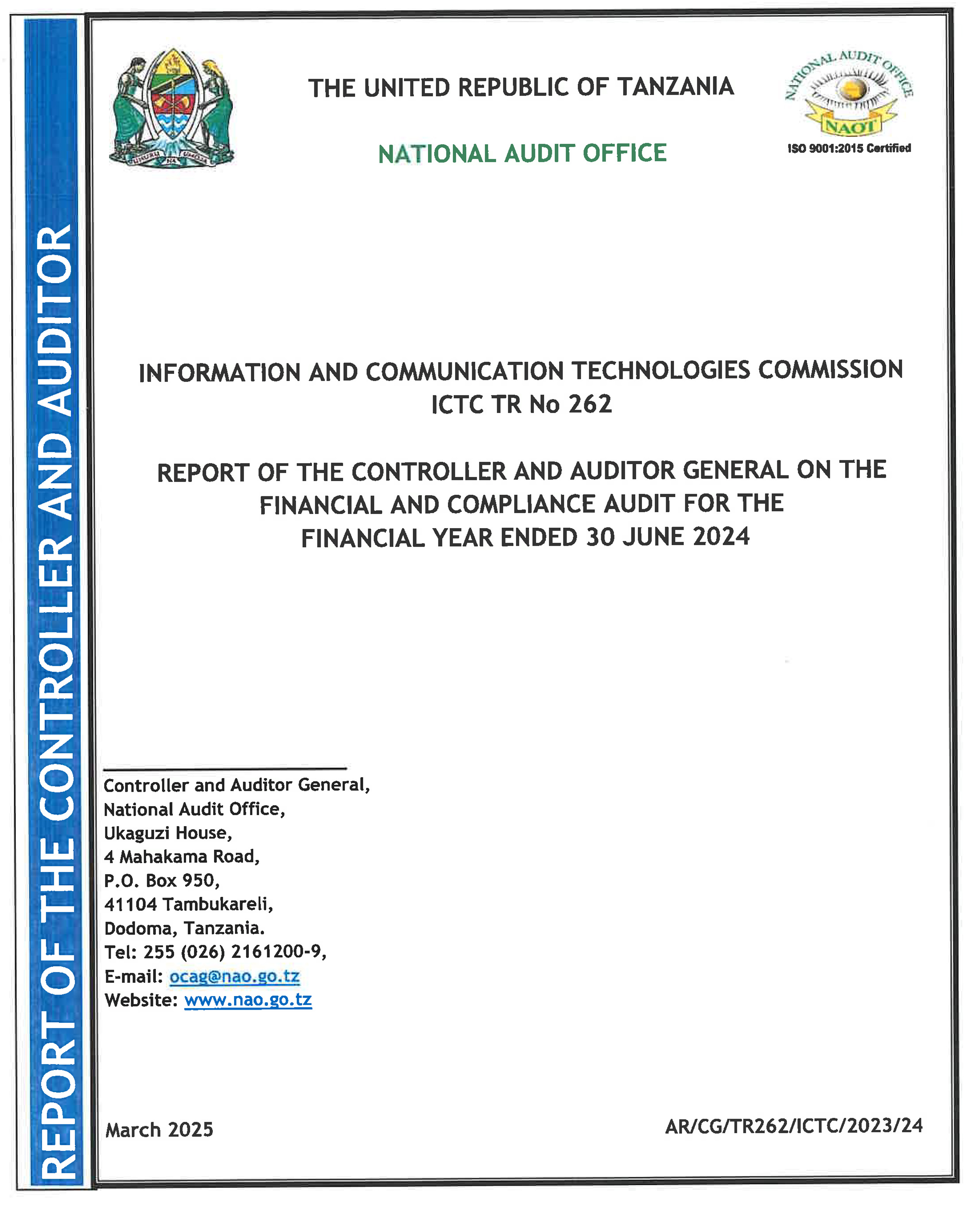Audited Report and Financial Statement for 2023-2024